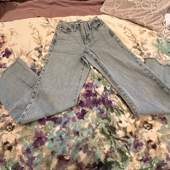 Garage denim Jambe large wide leg, size 00 , length 23 - Picture 3 of 4